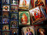 Religious paintings for sale outside Patriarchal Church.