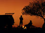 Evening at an outback campsite - South Australia