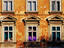 Building facade on Republic Square.