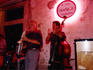 Jazz band playing at Troubadour Cafe.