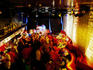 Overhead of patrons in Labirint nightclub.