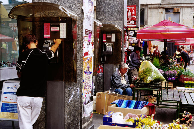 Flower market, Josip Jelacica Square.