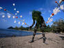 Snake dance performer on Vanua Lava Island.
