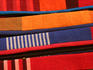 Brightly coloured hand-loomed fabrics at Barefoot, a textile and homewares retailer.