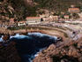Aerial view of the town and harbour - Porto, Corsica