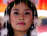 Portrait of young woman during Independence Day celebrations.