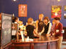 Customers at counter of Coffee Bean.