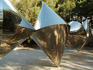 Bert Flugelman's 'Cones' sculpture outside Australian National Gallery.