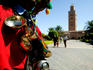 Waterseller at Koutoubia Mosque and gardens.