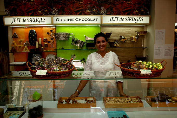 Jeff de Bruges chocolates.
