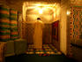 Prayer niche in back room of Hotel Foucauld.