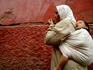 Mother and child in the narrow alleys of the Kasbah.
