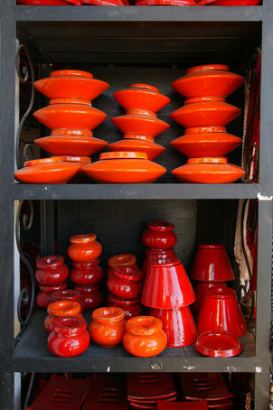 Ceramics at Mlle Ibstisam Ait Doud's Original Design, Mellah.