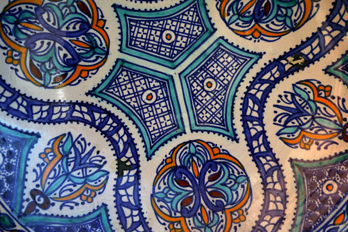 Ceramics at Mlle Ibstisam Ait Doud's Original Design, Mellah.