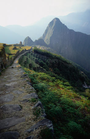 The Inca Trail and final descent into Machu Picchu