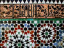 Mosaic detail at Ali Ben Youssef Medersa.