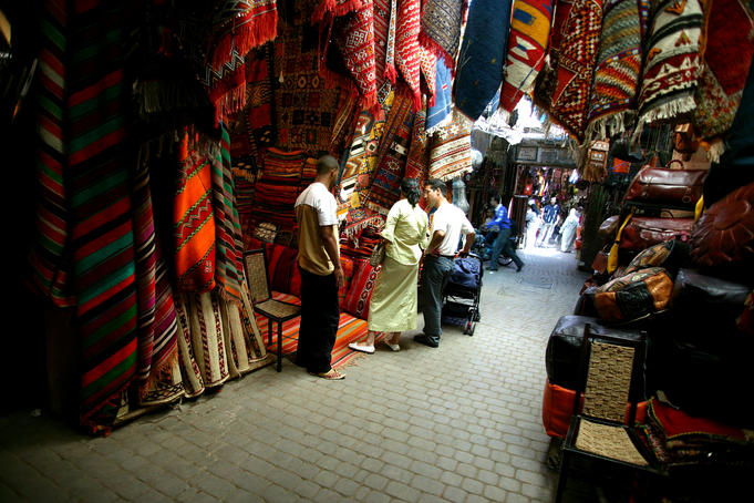 Rug sellers just outside Criee Berber.