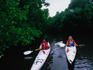 Canoeing along Fish Eye Marine Park.