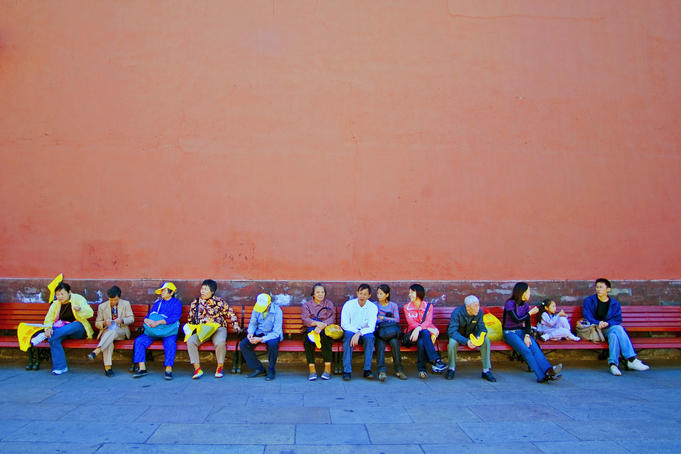 people resting