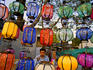 Lanterns and seller eating at Dongyuan/Qianhai Beiyan (Lotus Lane).