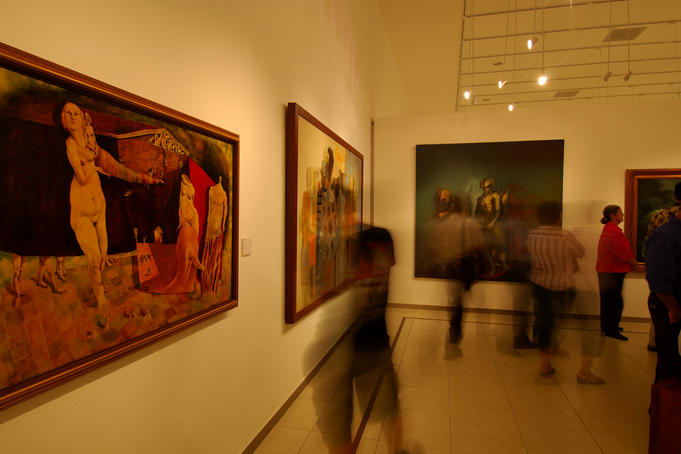 Inside Museo de Arte de El Salvador.