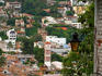 Overhead of Puerto Vallarta, with house lamp in foreground.