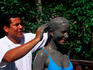 Guest at Hotel Borinquen receives Mudmask treatment.