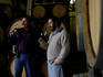 Pisano brothers test taste wine at Pisano vineyards.