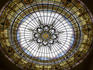 Stained glass panels in roof of San Martin Mall.