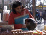 Street vendor in Avenue Las Heras.