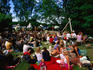 Crowd at small folk festival.