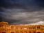 Storm clouds over Ministry of Finance and Economy building.