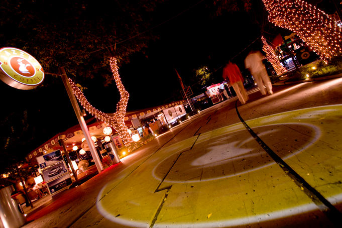 Cafe nightlife near Opera Square.