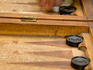 Detail of backgammon game.