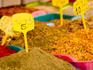 Spices for sale at Carmel market.