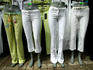 Women's fashions for sale at Ladies Market.