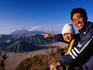 Couple point at Mount Bromo from Dawn lookout point.
