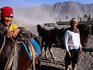 Bromo's horse riders that take you to the steps leading up to rim of crater.