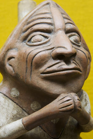 Artefact in Pre-Columbian Museum, Monasterio de la Recoleta.