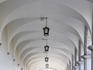 Vaulted ceiling over patio overlooking Plaza de Armas.