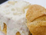 Clam chowder bread bowl.
