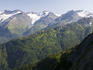 Chugach Mountain Range from top of Alyeska Tram.