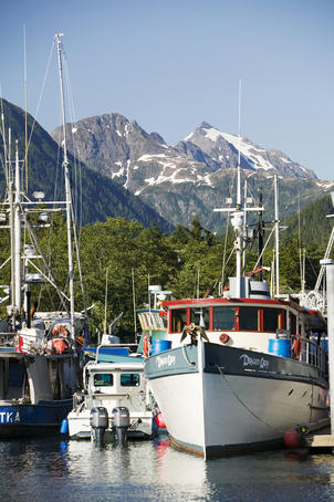 Boats in Crescent Harbor.