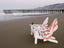 Beach chairs pier, California