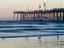 Pier at sunset, California