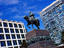 Equestrian statue of General Jose Artigas, Uruguay's independence hero, revealed in 1923, PLaza Independencia.