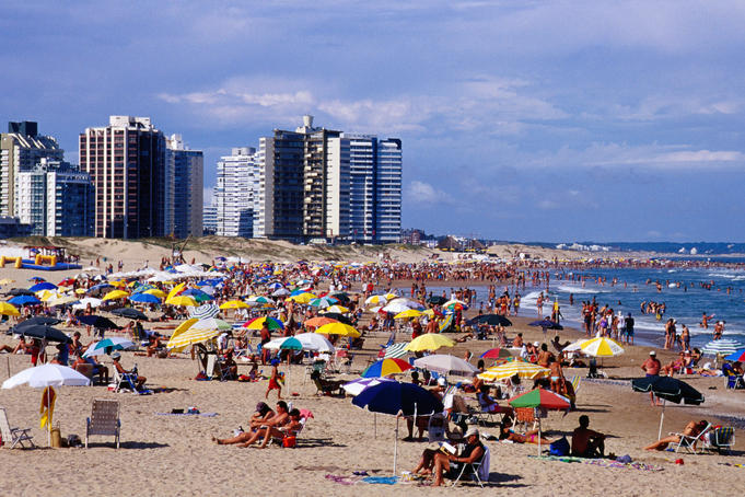 Playa Brava in summer.