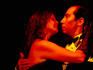 Man and woman dancing tango, Cafe Tortoni.
