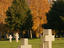 German graves near Soviet War monument.