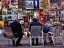 Outdoor art gallery near Florian Gate.